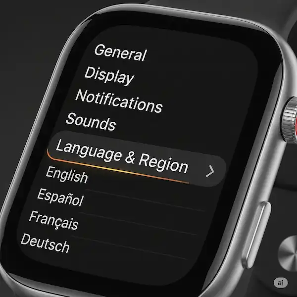 Change smartwatch language
